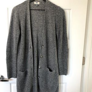 Grey Cardigan (Pockets + Buttons)